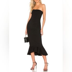 Superdown Izzy Black Ruffle Dress